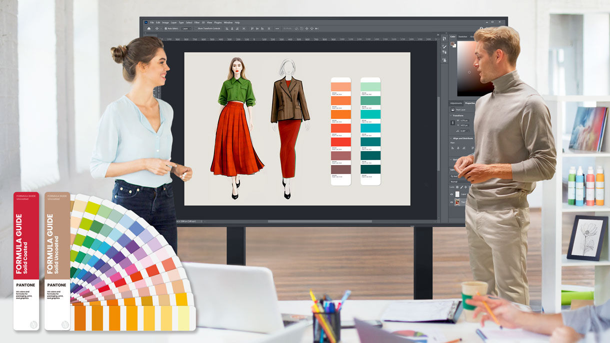 BenQ SH04 signage with Pantone® mode, offering industry-standard colours, including the Pantone SkinTone™ Guide palette, ideal for students in art, design, fashion, and photography.