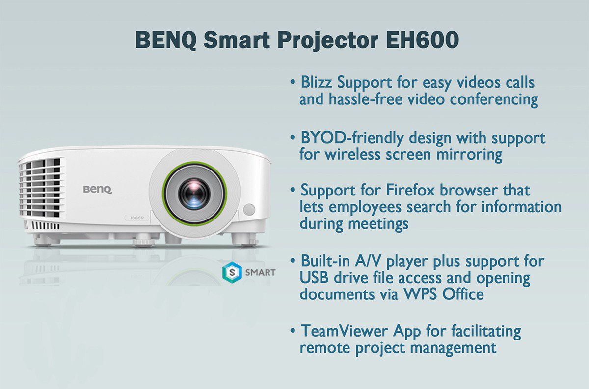 This is BenQ smart projector EH600.