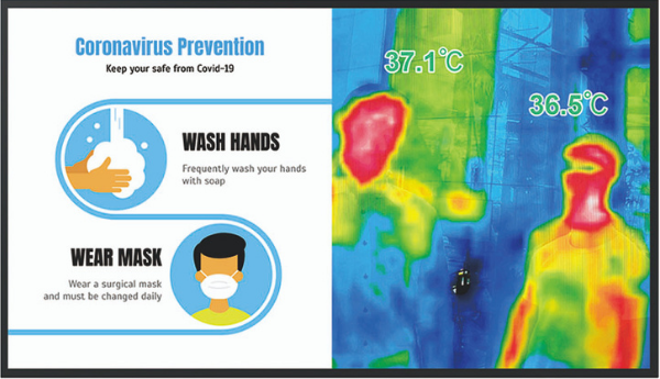 Taking temperatures by hand increases the risk of infection.