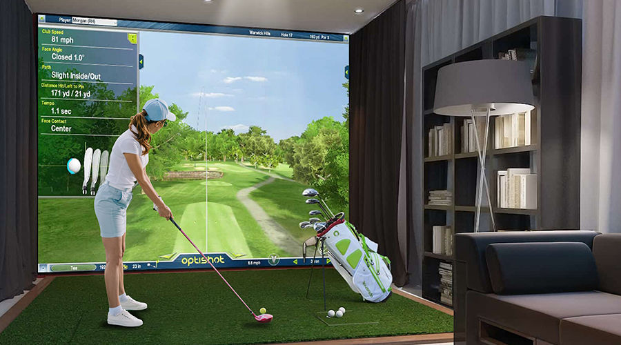 How much does a golf simulator projector cost?