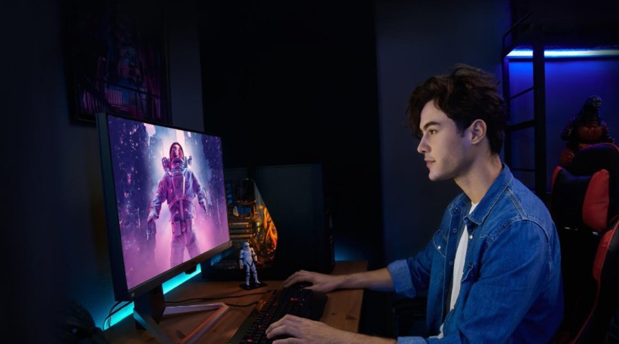 New gaming monitors often ship now with 165Hz panels, which is a great new sweet spot for 1080p gaming, especially if you’re into competitive multiplayer. 