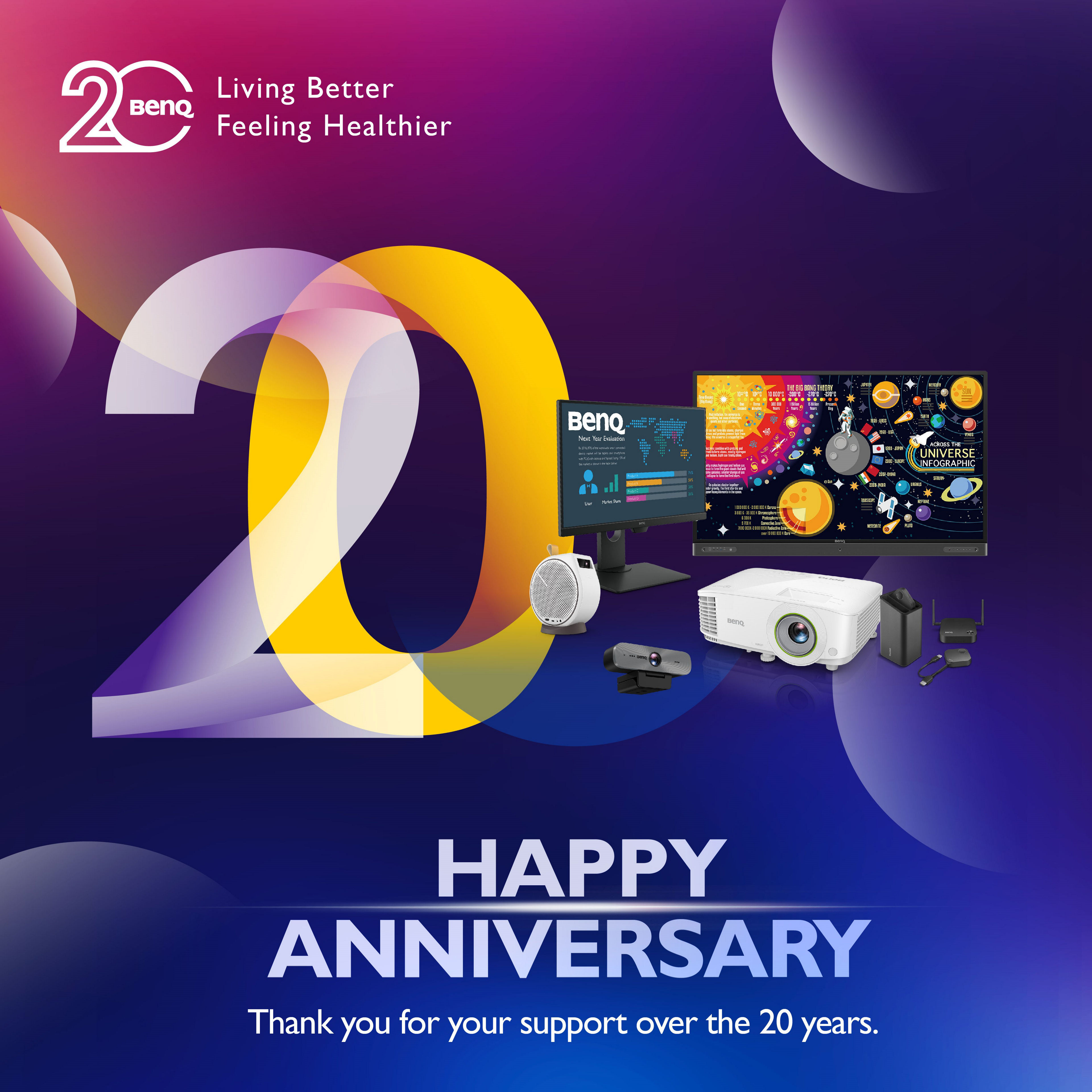 BenQ Celebrates 20th Anniversary ｜BenQ Asia Pacific