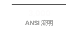 3,000 ANSI 流明