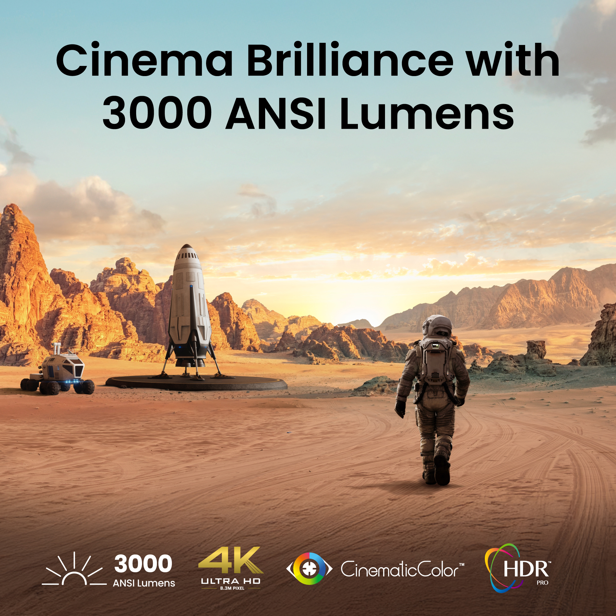 BenQ TK705STi projector alternate angle