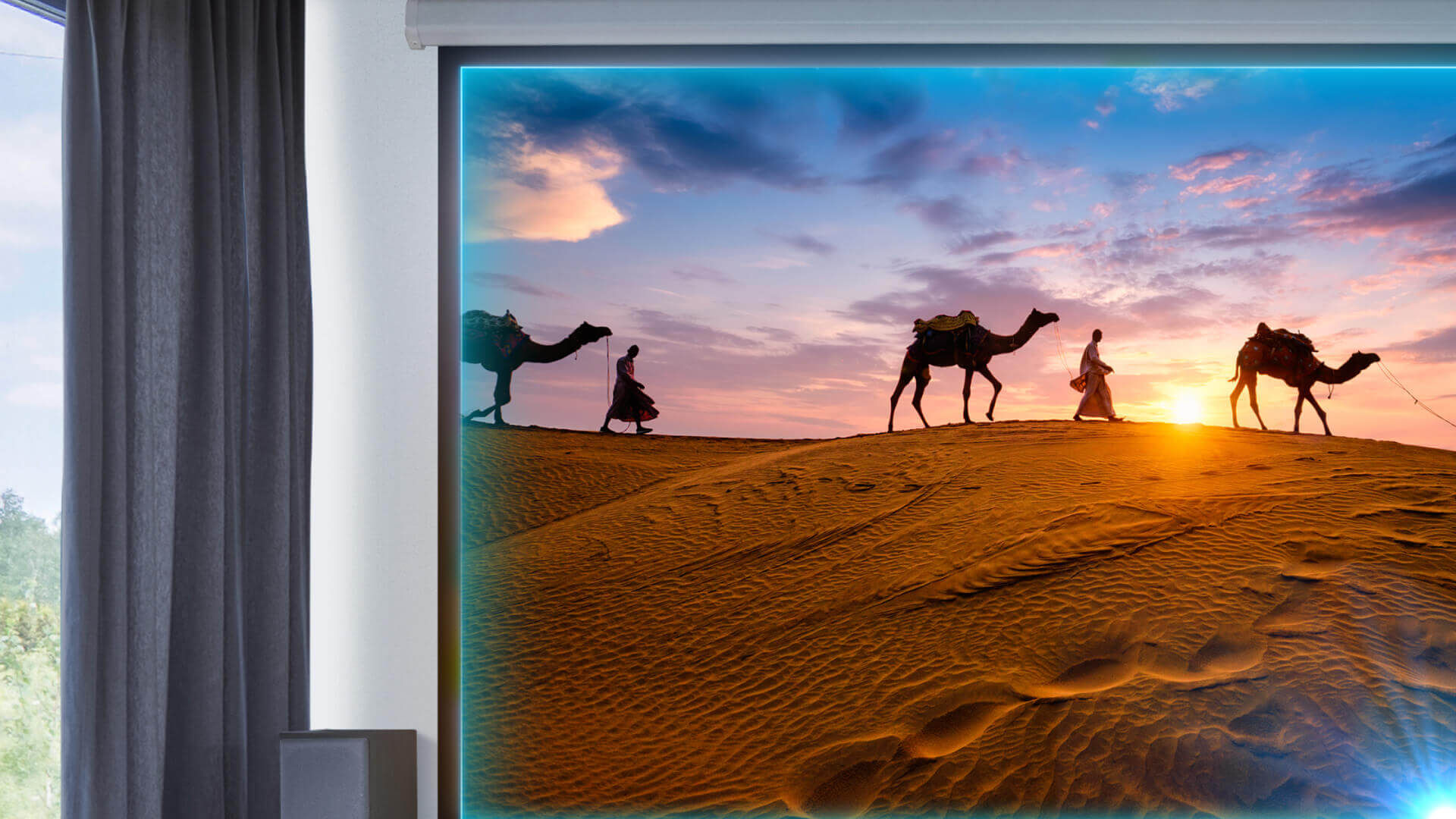 Experience TK710's stunning visuals with 3200lm brightness, 600,000:1 contrast ratio, ideal for brightly-lit living rooms