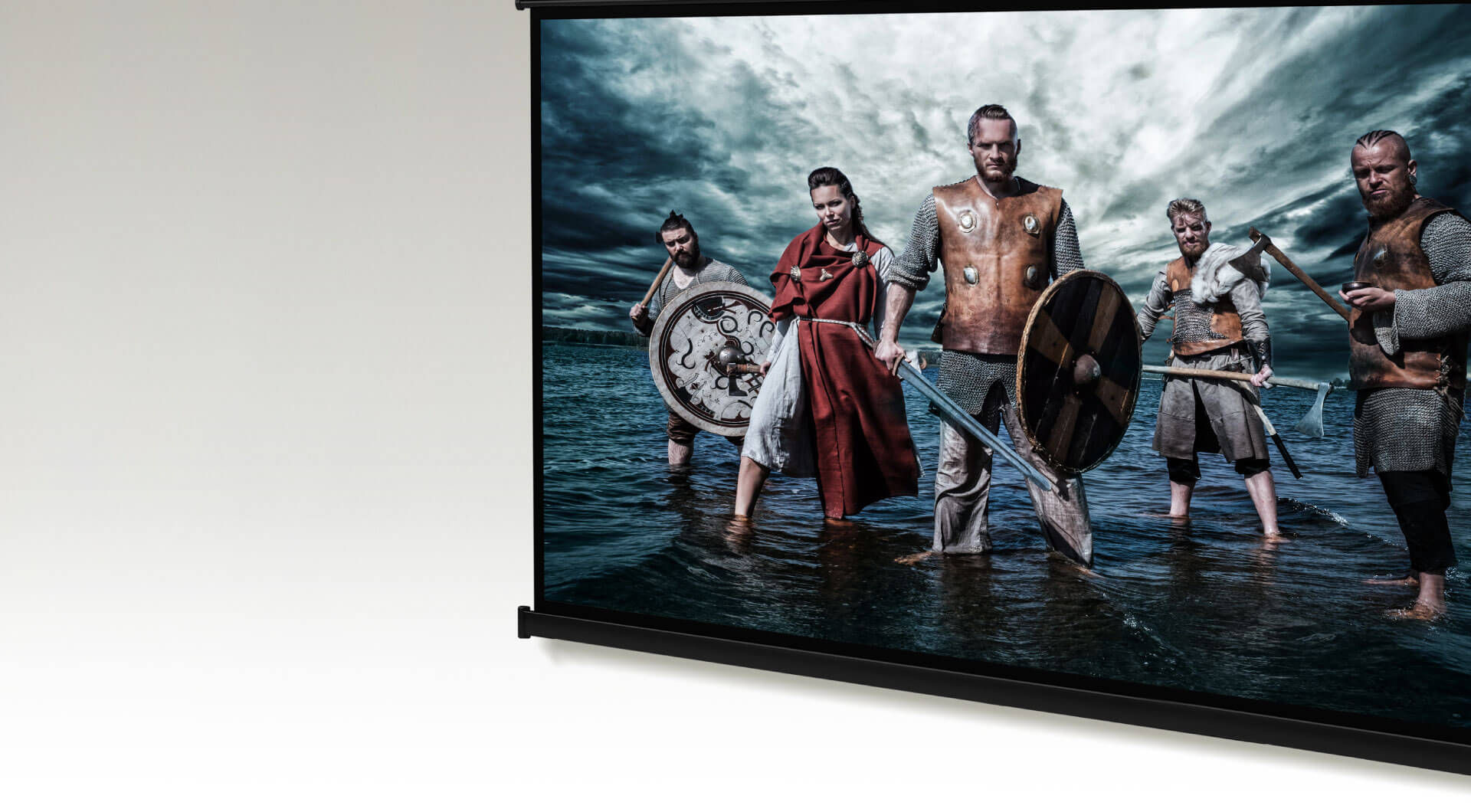 immense screen for immersive movie enjoyment