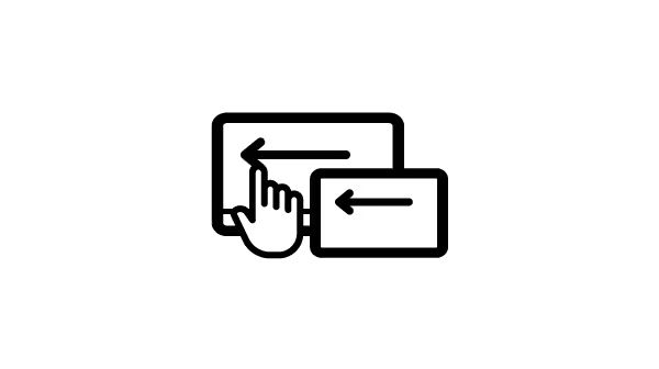 直接在互動顯示器上操控內容