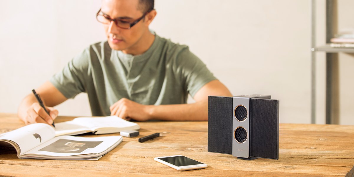 Bluetooth speakers provide all the sound without the messy cables and wires 