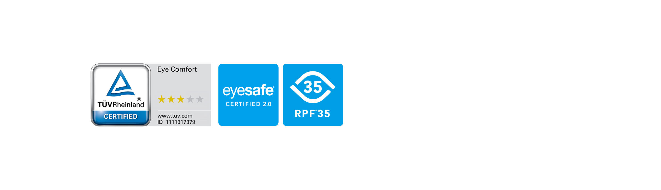 Certified for Eye Comfort 3.0 standard proves GW2490P protects your eyes all day.