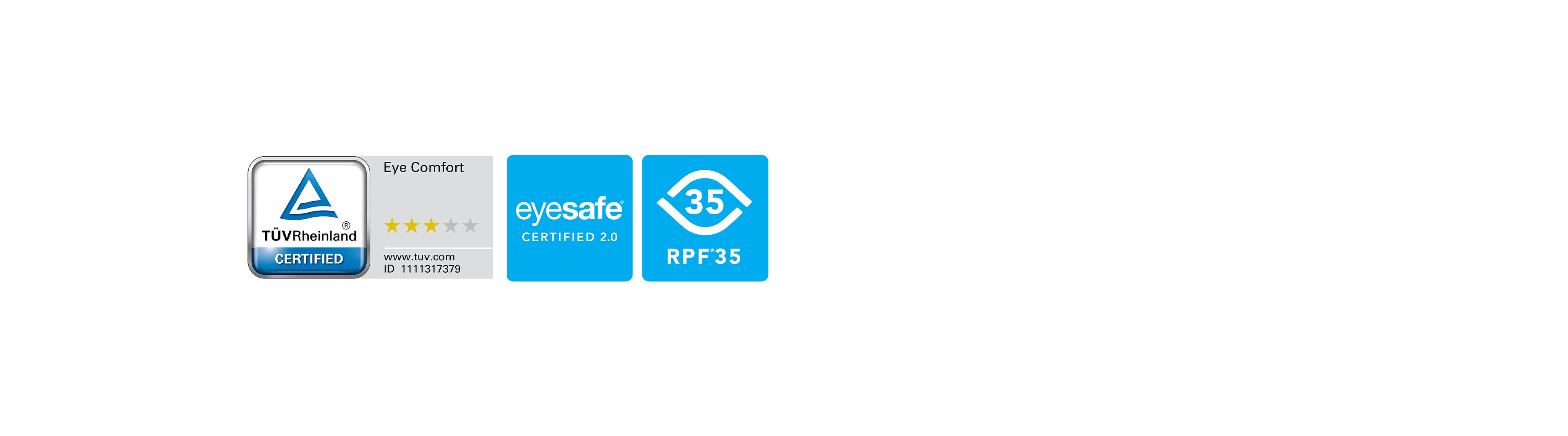 Certified for Eye Comfort 3.0 standard proves GW2491P protects your eyes all day.