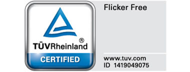 TÜV Siegel für Flicker Free