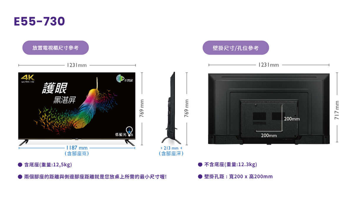 大型液晶尺寸圖