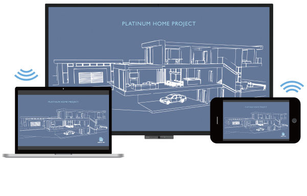 Two-way mirroring to BenQ DuoBoard interactive display.