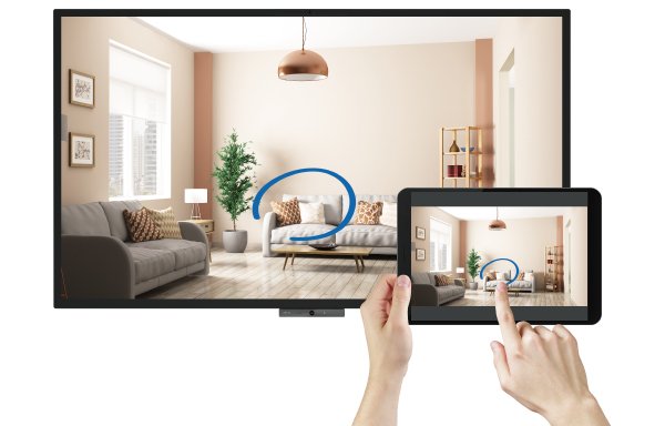 BenQ Duoboard easy wireless mirroring from mobile devices and smartphone