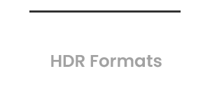 HDR10/ HLG HDR Formats