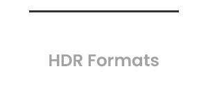 HDR10 HDR Formats