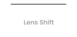 Vertical/ Horizontal Lens Shift