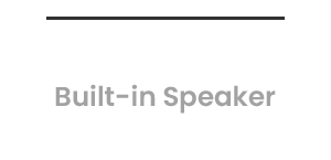 8Wx2 Symmetrical Built-in Speaker