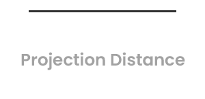100" @ 5ft Projection Distance