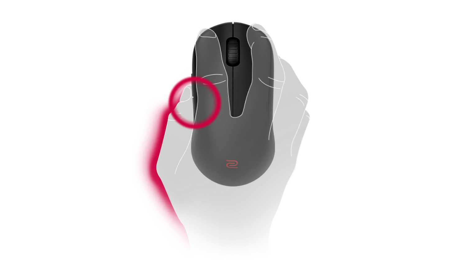 ZOWIE U2 Wireless Symmetrical eSports Gaming Mouse | ZOWIE US