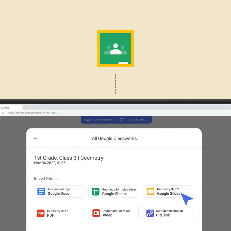 BenQ Board Google Classroom-integratie