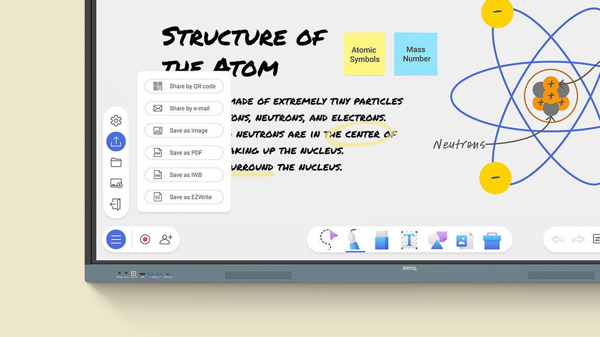 EZWrite 6 supported file types PPT PDF DOC XLSX IWB