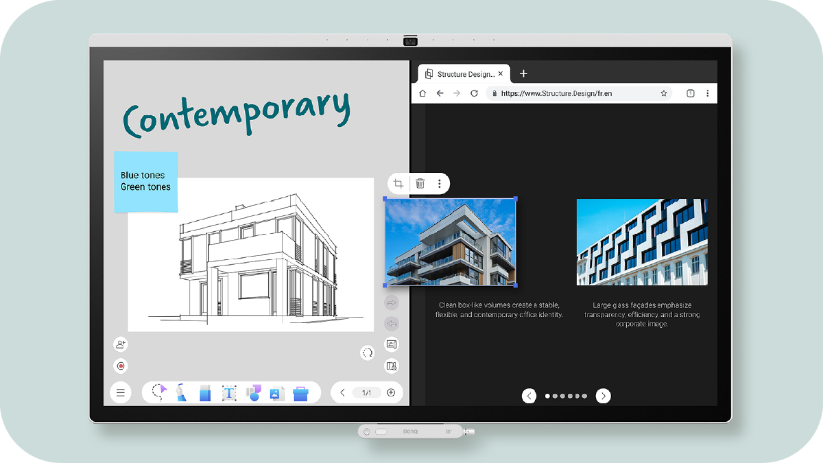 Versatile split screen