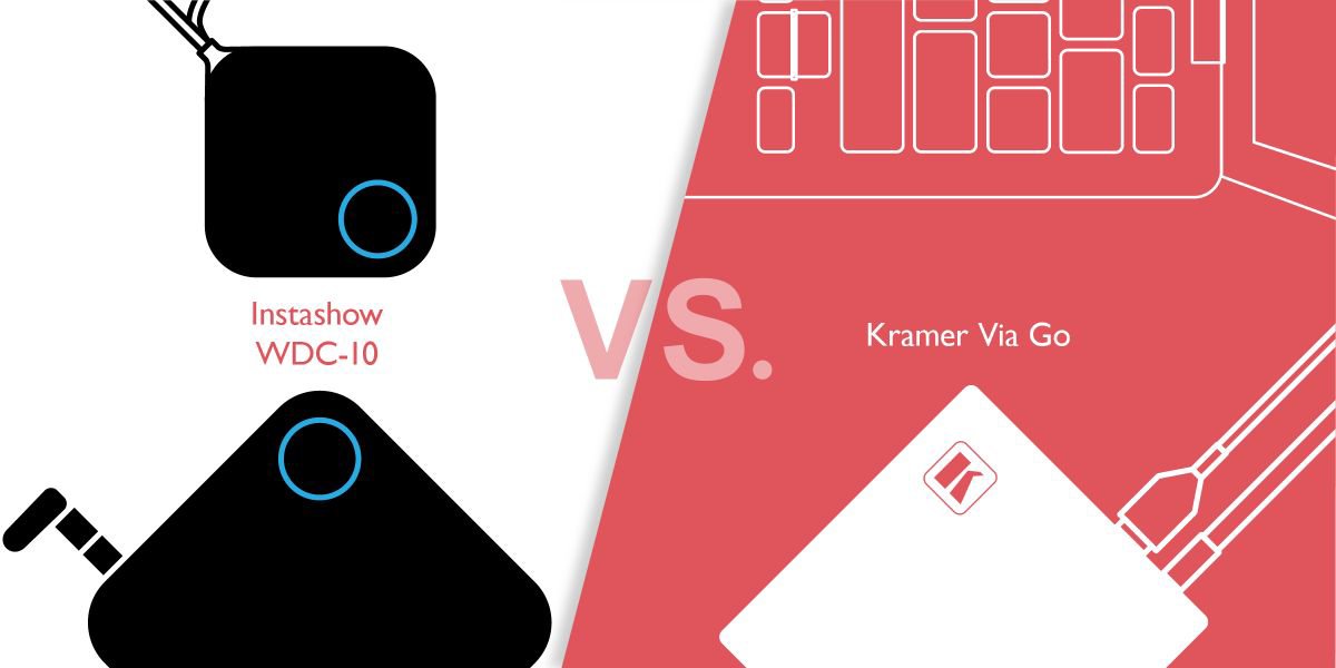 Drahtlose Präsentationssysteme: Kramer Via Go vs. InstaShow™  WDC10