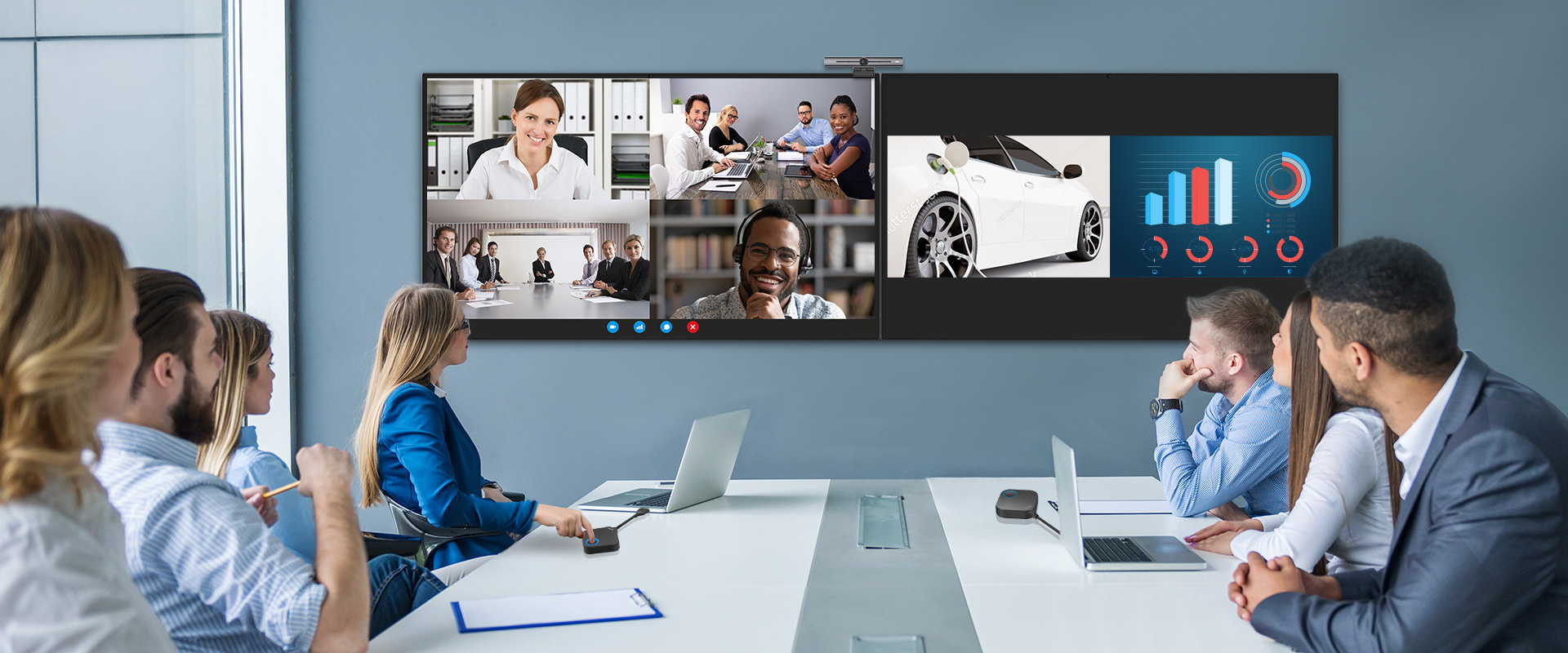 video conferencing with benq displays