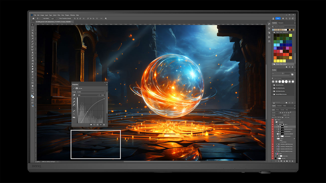 BenQ expert-tuning technology delivers rich layers and emotional depth through a finely tuned color hierarchy
