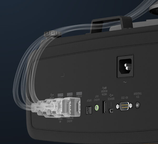 Cable management hooks help maintain neat and organized cable setups