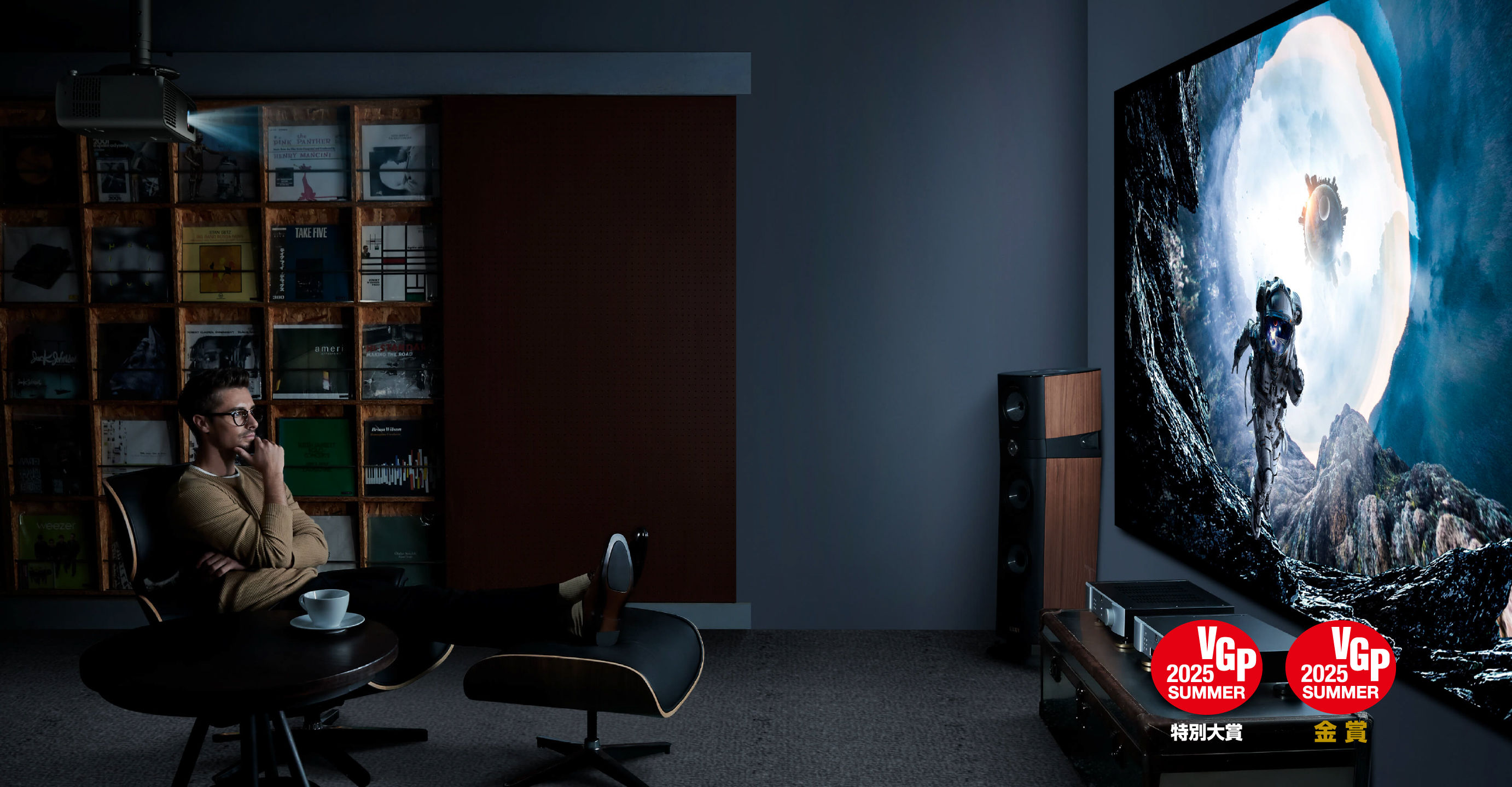 BenQ W4100i home projector delivers theater-quality visuals, perfectly optimized for movies and streaming content, creating an immersive home cinema experience.