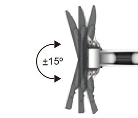伸縮式壁掛架｜適用BenQ 32~50型大型液晶可15度俯仰角度調整