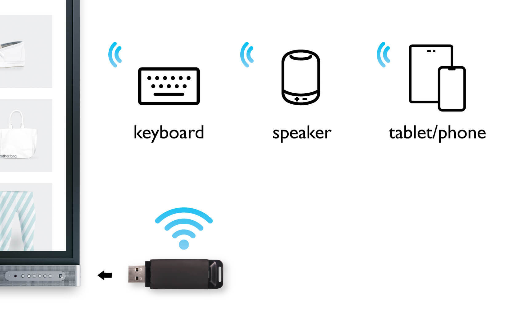 Turn on hotspot sharing with WDR02U WiFi Bluetooth USB Adapter