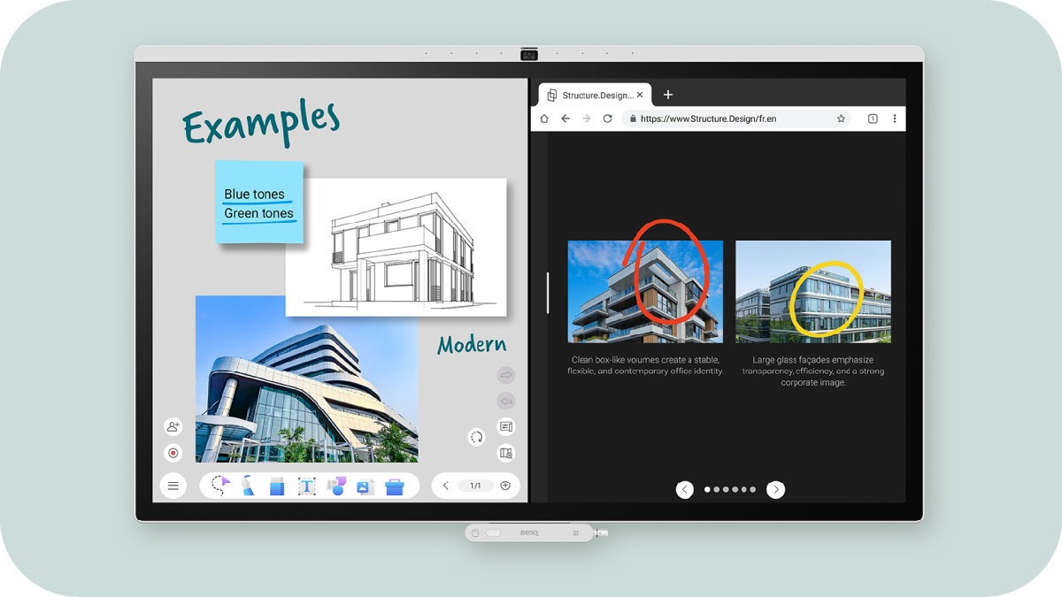 Bring the web and whiteboard together