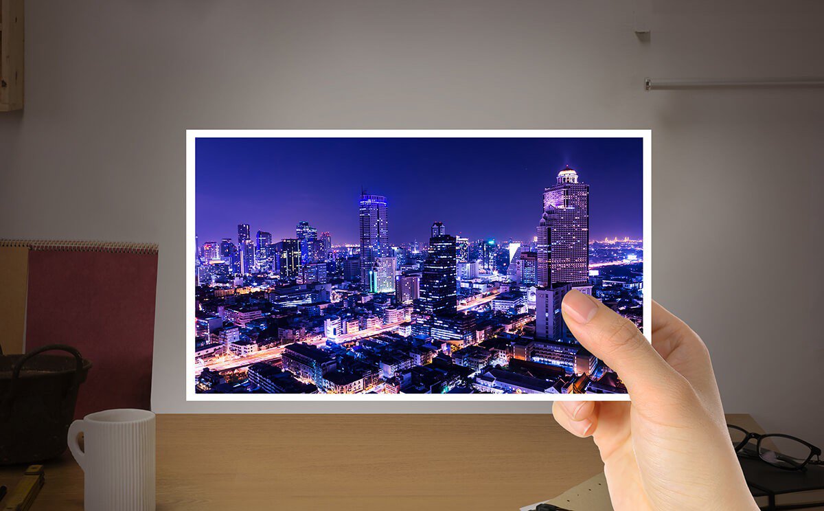 This is an original photo that shows an attractive city nigh view.