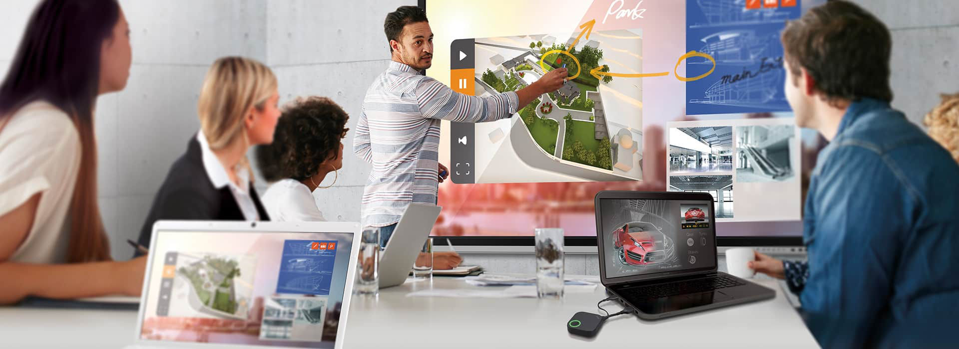 Présentation avec InstaShow Wireless HDMI