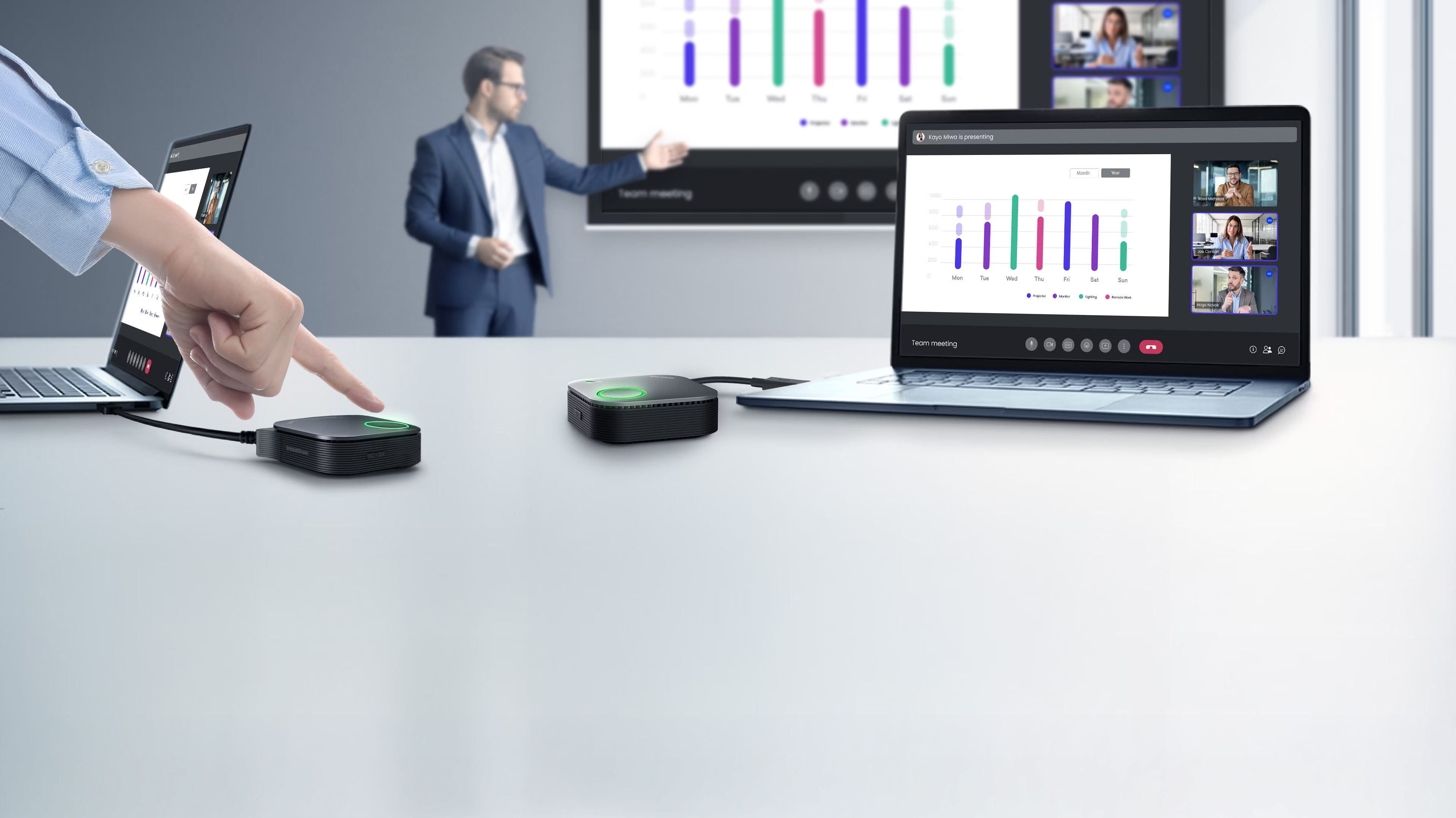 最友善的無線投影系統，讓簡報更輕鬆！