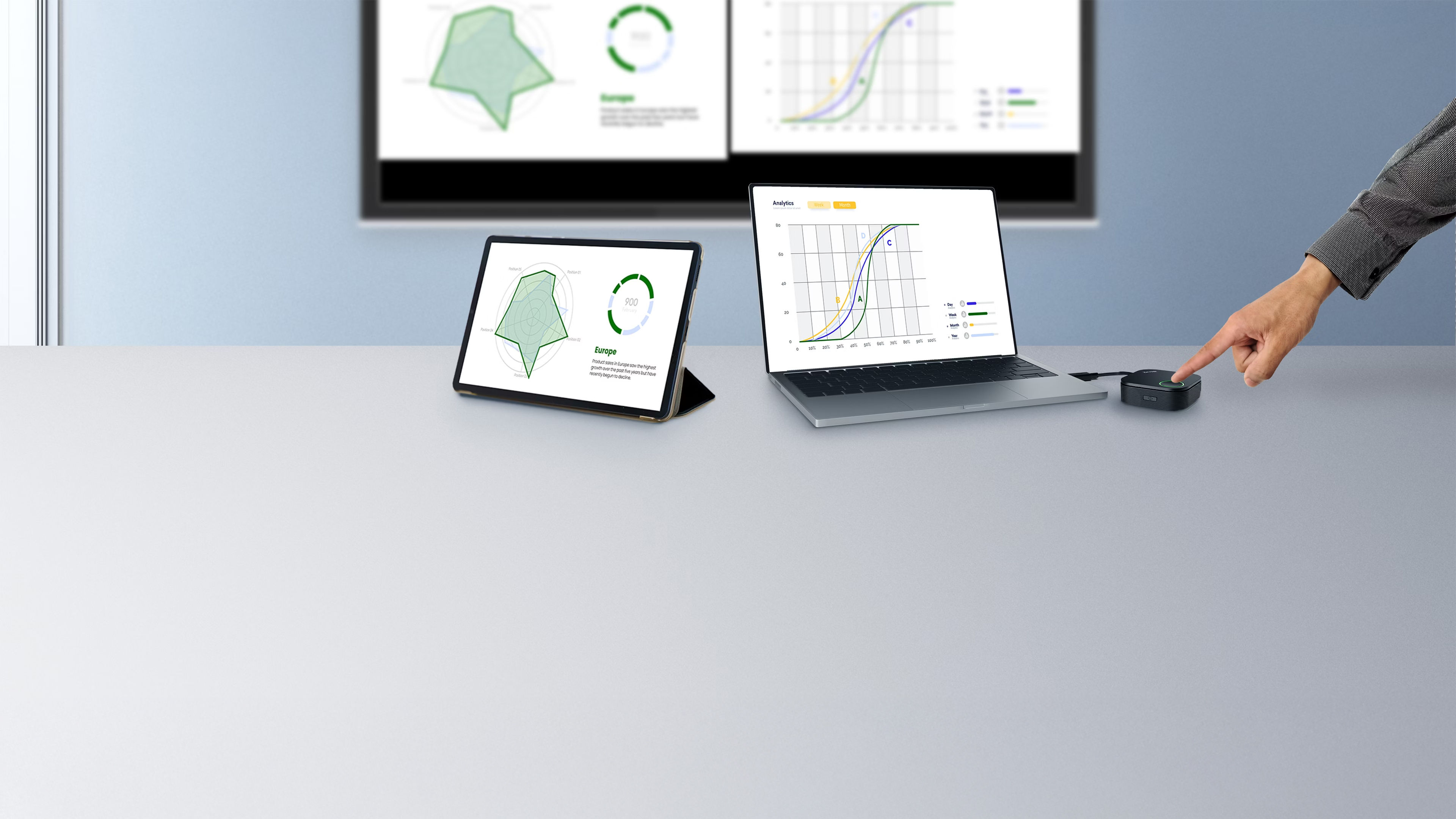 最友善的無線投影系統，讓簡報更輕鬆！