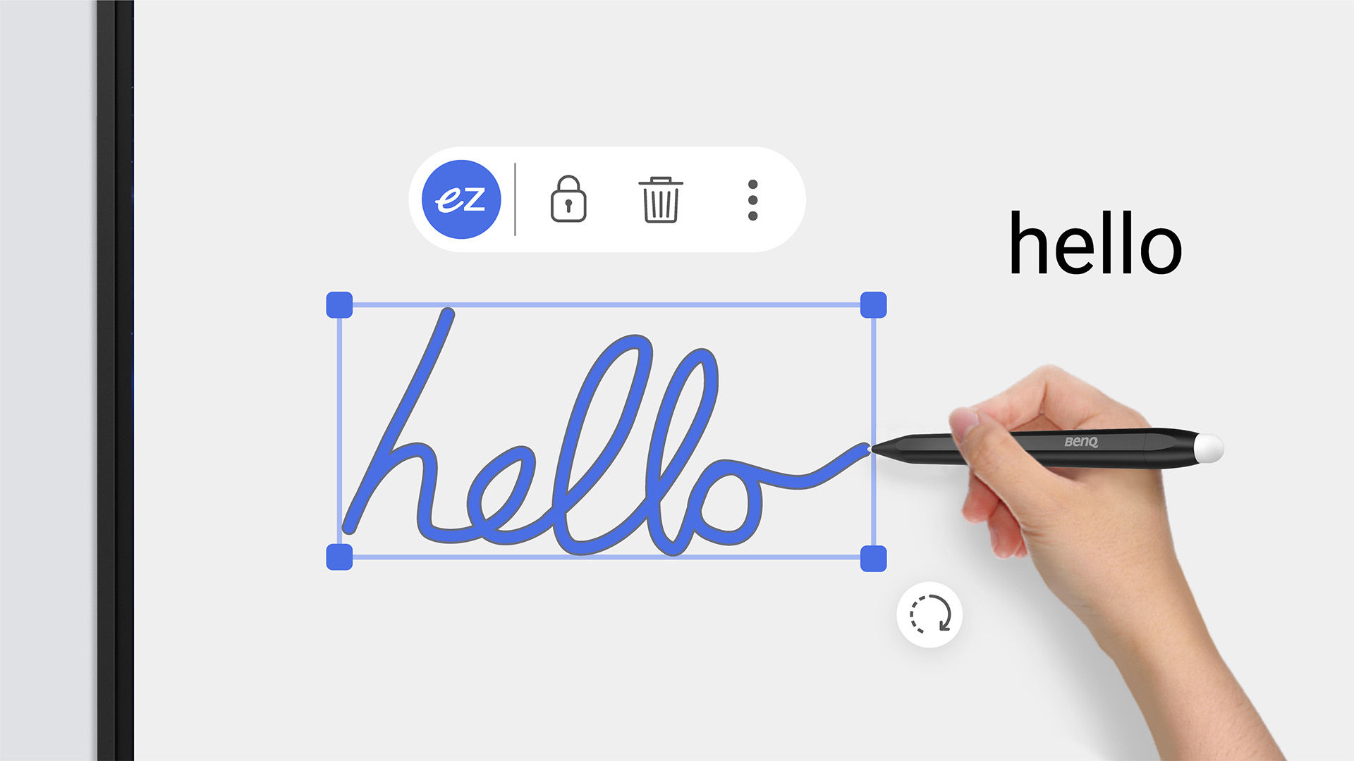 Digital Whiteboard with AI tools like handwriting recognition, OCR, translation, and AI Guardian for enhanced, safer, and more accessible lessons.