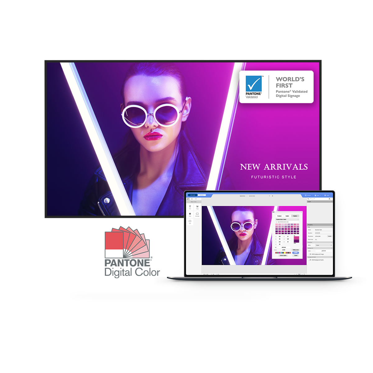 BenQ X-sign Certifikace Pantone Validated Digital Color