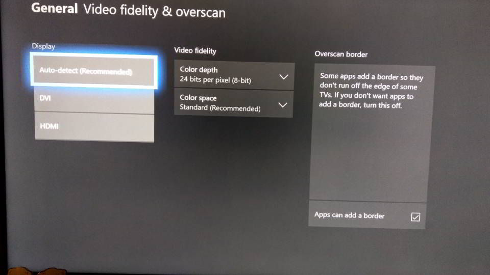 video fidelity xbox one x